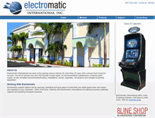 Tablet Screenshot of electromaticusa.com